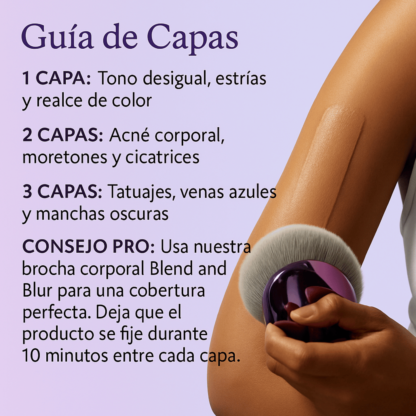 Perfeccionador de Cobertura Corporal (Incluye Brocha Corporal)